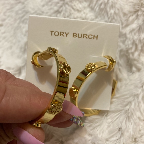 Tory Burch Migrain Hoop Earrings - Picture 9 of 9